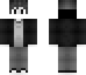 black and white