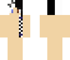 black and white braid and hair girl base