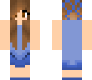 blue dress girl