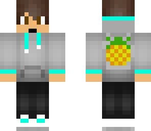 pineapple hoodie with cool mouth
