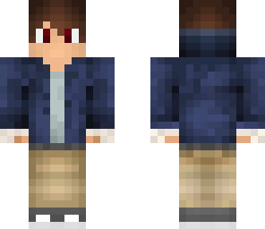 cool teen with red eyes
