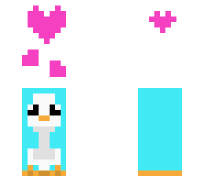 penguin with heart