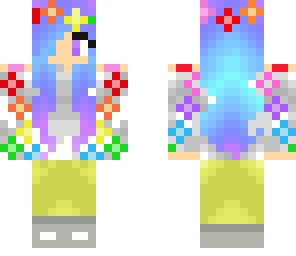 rainbow flower girl