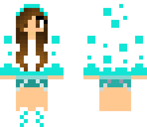 blue cake girl