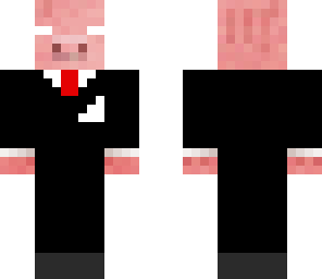 herobrine pig in suit