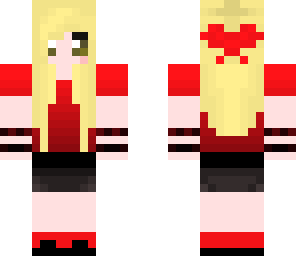 red girl with gradient
