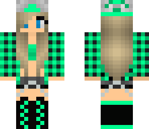 cute green gamer tomboy
