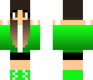 green ombre girl