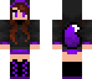 fixed purple ender fox with brown hair