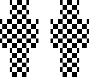 black and white tiles