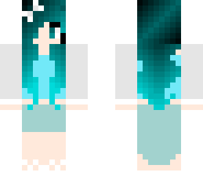 teal girl summer