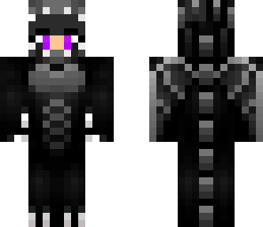 girl in ender dragon outfit