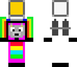 rainbow wolf astronaut