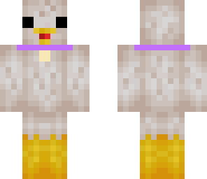 purple collar chicken girl