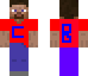 c and b red shirt steve
