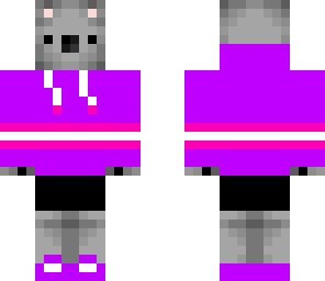 purple hoodie koala girl