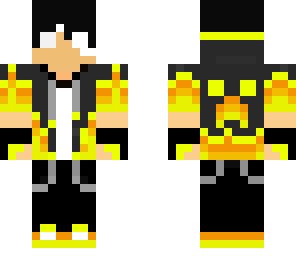 yellow cool herobrine