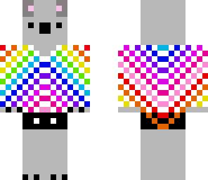 rainbow koala girl