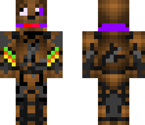 purple man in fazbear costume