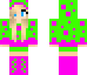 pink and green cake girl