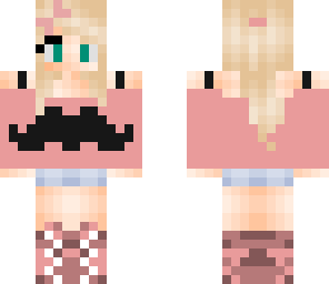 moustache girl