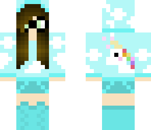 unicorn and cloud girl