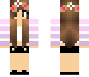 summer girl in a fancy flower thing