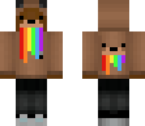 rainbow bear hoodie