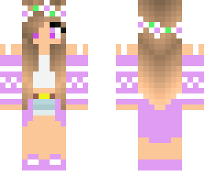 purple daisy girl