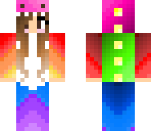 rainbow girl t-rex