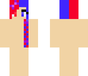blue and red braid girl base