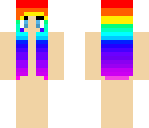 rainbow hair girl base