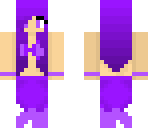 purple girl mermaid