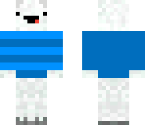 derpy polar bear with a sweater