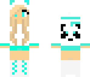 light blue panda gal