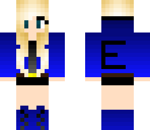 blue hoodie girl