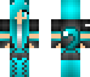 blue cat girl