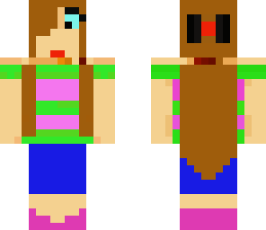 brown hair with blue eyes