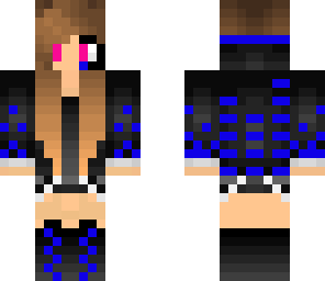 blue gamer girl