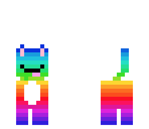 derpy rainbow cat