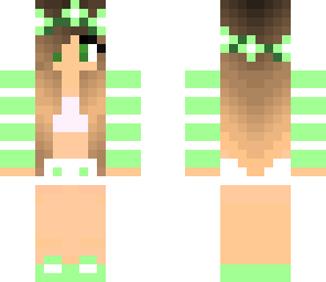 cute mint spring summer girl