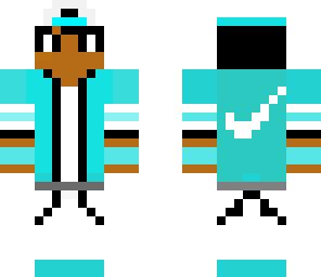 black guy with blue clothes
