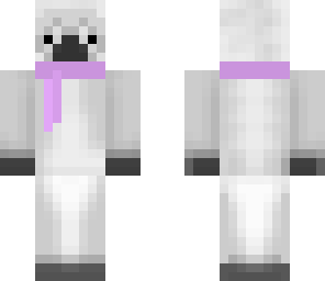 purple scarf llama