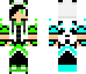green panda boy