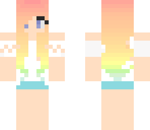 rainbow hair girl