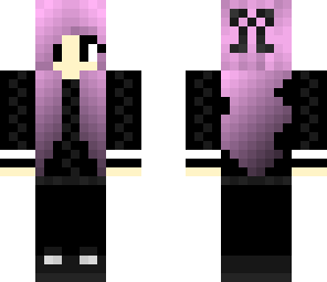 goth girl with purple hair
