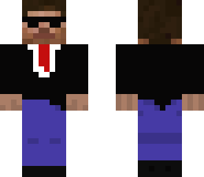 herobrine in a suit