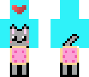 nyan cat with teal backround