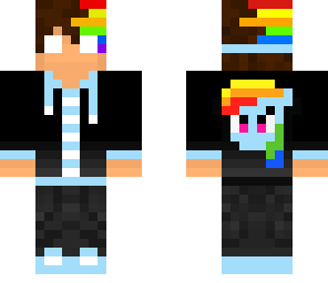 herobrine rainbow dash boy