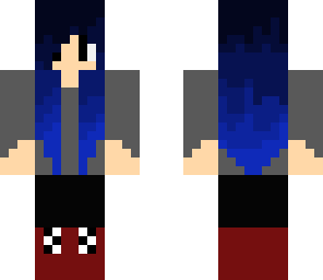 blue hair